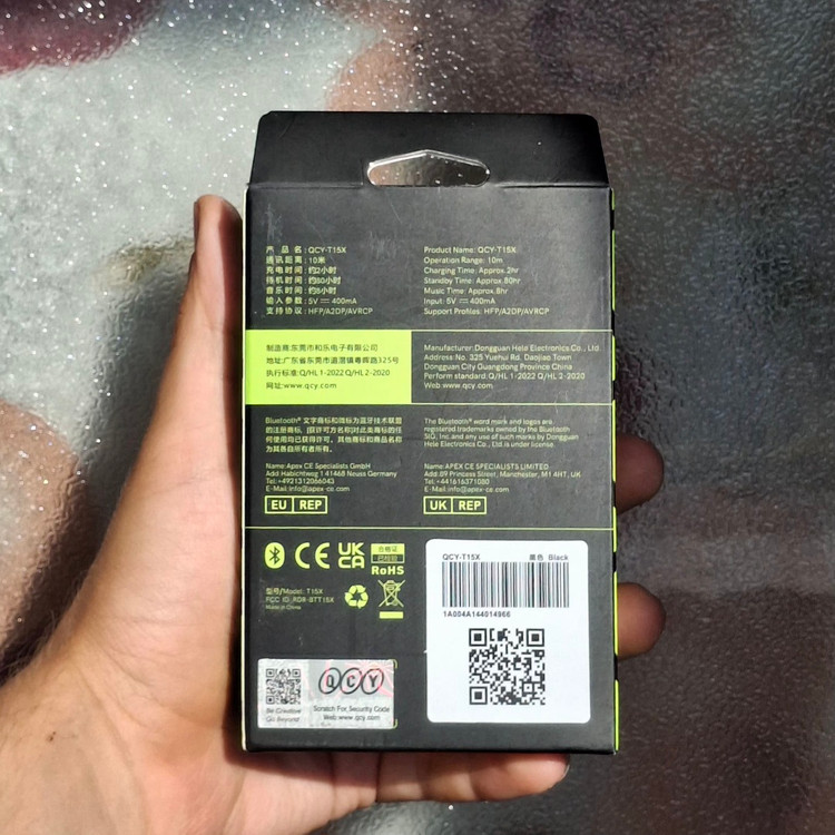 هنذفری بلوتوثی کیو سی وای مدل QCY T15X